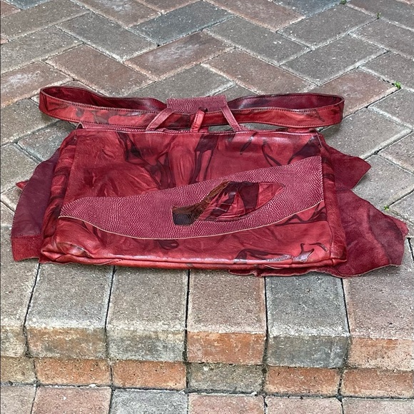 Susan Riedweg vintage mixed media handbag - Picture 8 of 10